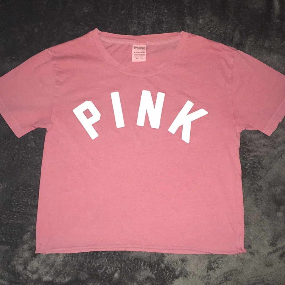 PINK Cropped T-Shirt